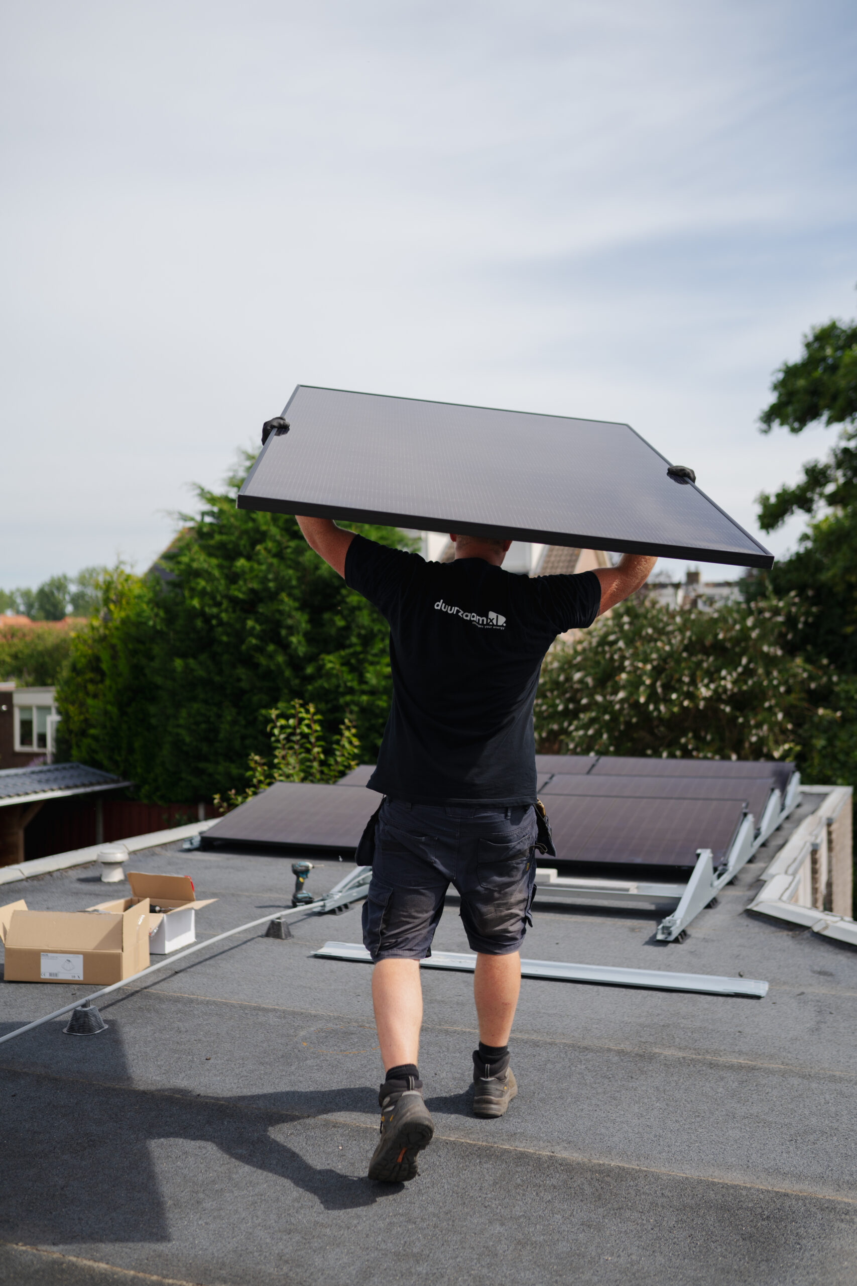 installatie van zonnepanelen